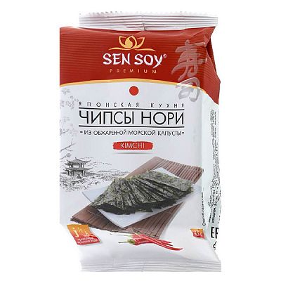 Чипсы нори Sen Soy Kimchi 4,5 г