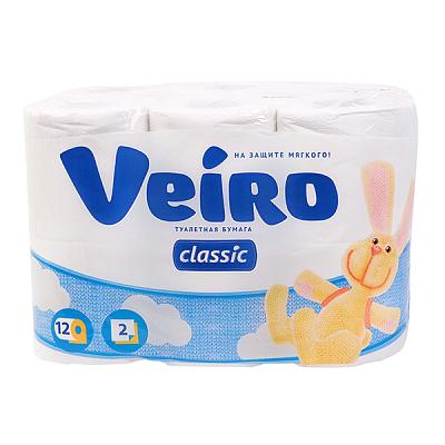 Туалетная бумага Veiro Classic двухслойная 12 шт в Apeti.ru Туалетная бумага Veiro Classic двухслойная 12 шт в интернет-магазине свежих фермерских продуктов Apeti.ru