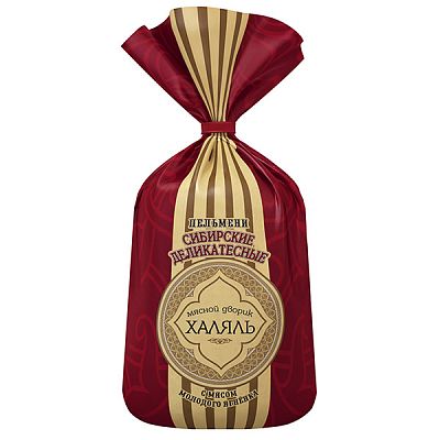 Пельмени Мясной дворик Халяль Сибирские деликатесные 800 г