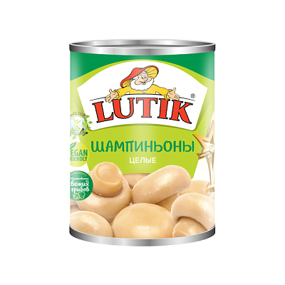 Шампиньоны LUTIK целые 425 мл