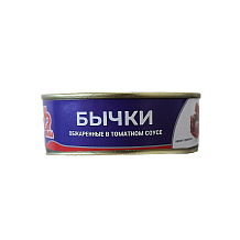 Бычки Астраханский РЗ обжаренные в томатном соусе 240 г
