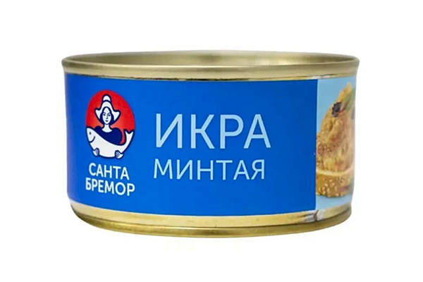  Икра минтая деликатесная Люкс 130 г в интернет-магазине продуктов с Преображенского рынка Apeti.ru