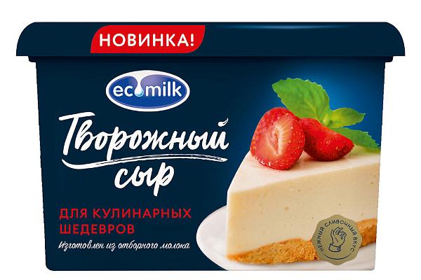  Сыр творожный Экомилк 60% БЗМЖ 400 г  в интернет-магазине продуктов с Преображенского рынка Apeti.ru
