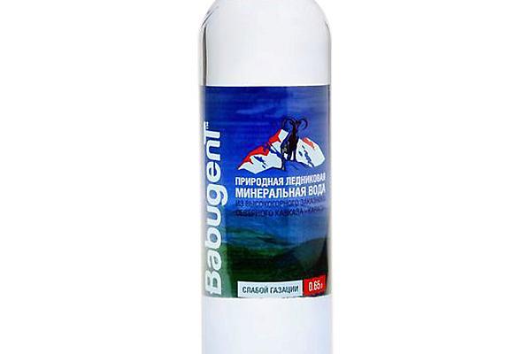  Вода Babugent слабой газации минеральная ледниковая 0,65 л в интернет-магазине продуктов с Преображенского рынка Apeti.ru
