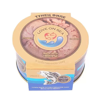  Тунец LOVE ON SEA натуральное филе 185 г в интернет-магазине свежих фермерских продуктов Apeti.ru