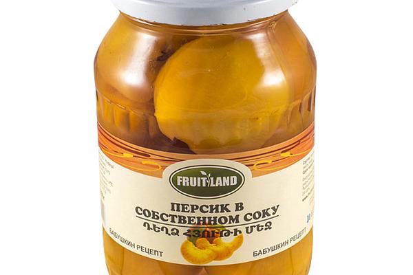  Персик Fruitland в собственном соку 1000 г в интернет-магазине продуктов с Преображенского рынка Apeti.ru