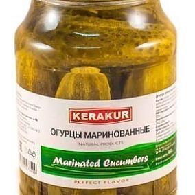  Огурцы маринованные Kerakur 950 г в интернет-магазине свежих фермерских продуктов Apeti.ru