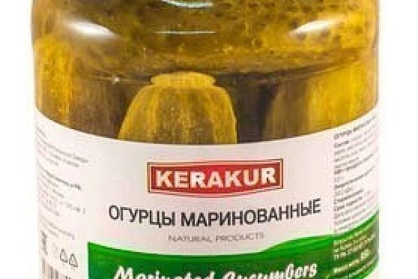  Огурцы маринованные Kerakur 950 г в интернет-магазине продуктов с Преображенского рынка Apeti.ru