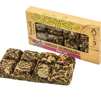  Иван-чай КамлевЪ Чайная Шоколадка с мятой, брусникой и сосновой почкой 50 г в интернет-магазине свежих фермерских продуктов Apeti.ru