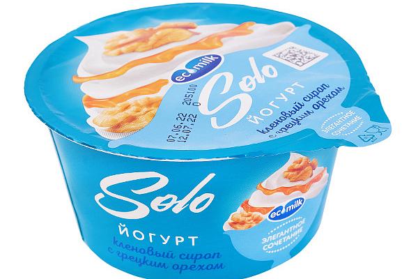  Йогурт Экомилк кленовый сироп с грецким орехом 4.2% 130 г БЗМЖ в интернет-магазине продуктов с Преображенского рынка Apeti.ru