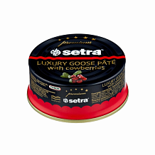 Паштет Setra Люкс гусиный с брусникой 100г