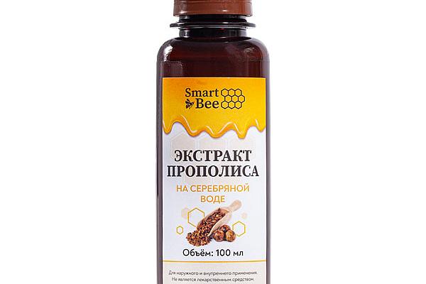  Экстракт прополиса Smart Bee на серебряной воде 100 мл в интернет-магазине продуктов с Преображенского рынка Apeti.ru