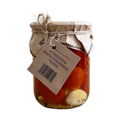 Помидоры маринованные домашние Черри Кладовая радости 0,520 г ст/б