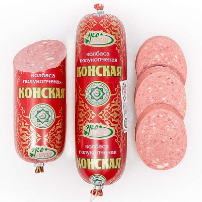 Колбаса полукопченая ЭкоПрод конская