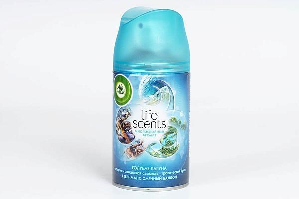  Освежитель воздуха Air Wick Life Scents сменный баллон многослойный аромат голубая лагуна 250 мл в интернет-магазине продуктов с Преображенского рынка Apeti.ru