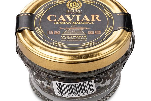  Черная икра осетровых Caviar 50 г в интернет-магазине продуктов с Преображенского рынка Apeti.ru