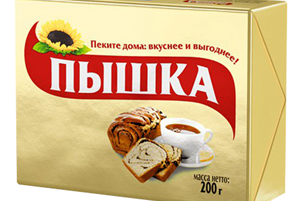  Маргарин Пышка 72% 200 г в интернет-магазине продуктов с Преображенского рынка Apeti.ru