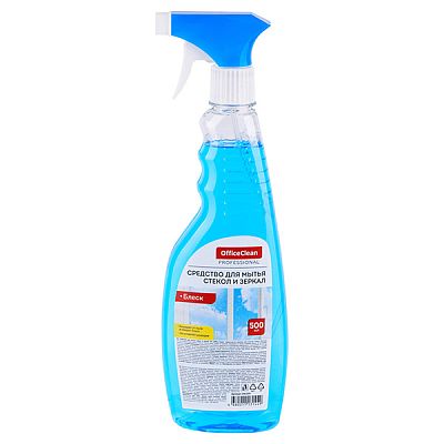Средство для мытья стекол и зеркал OfficeClean Блеск с изопропиловым спиртом 500 мл