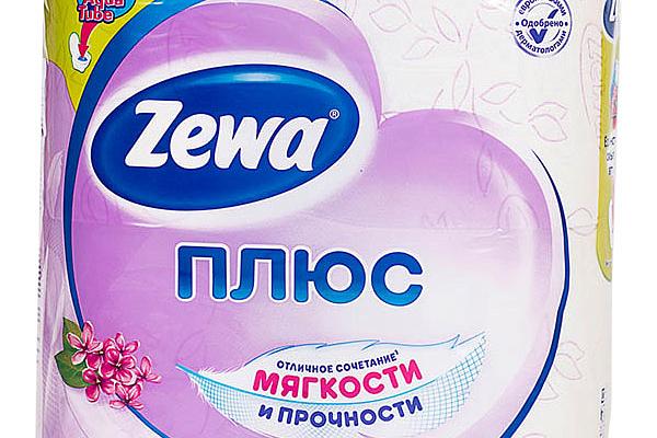  Туалетная бумага Zewa Плюс двухслойная сирень 4 шт в интернет-магазине продуктов с Преображенского рынка Apeti.ru