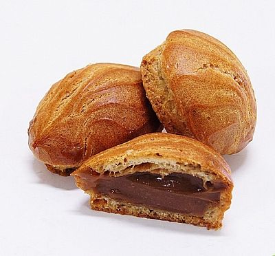 Заварные пышечки с начинкой вареная сгущенка 250 г