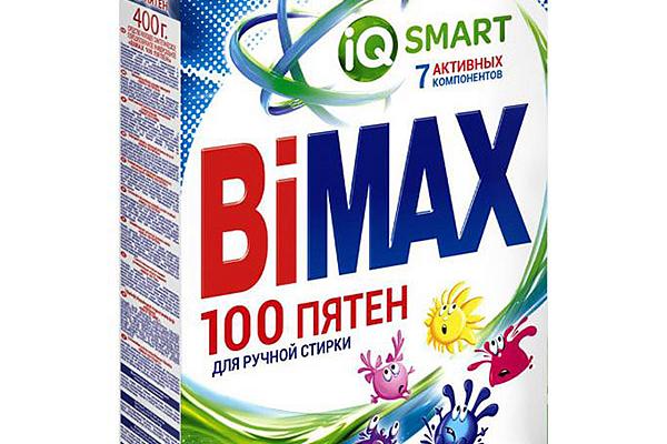  Стиральный порошок BiMAX ручная стирка 100 пятен 400 г в интернет-магазине продуктов с Преображенского рынка Apeti.ru