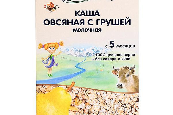  Каша овсяная Fleur Alpine Organic молочная с грушей с 5-ти месяцев 200 г в интернет-магазине продуктов с Преображенского рынка Apeti.ru