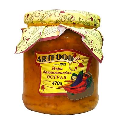  Икра баклажановая Artfood острая 470 г в интернет-магазине свежих фермерских продуктов Apeti.ru