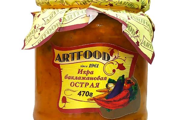  Икра баклажановая Artfood острая 470 г в интернет-магазине продуктов с Преображенского рынка Apeti.ru