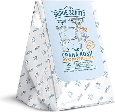 Сыр Леварден Грано Кози из козьего молока 50% сегмент 150 гр