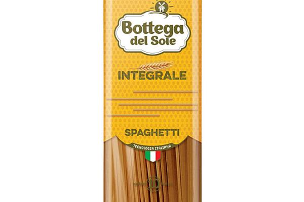  Спагетти Bottega del Sole цельнозерновые 500 г в интернет-магазине продуктов с Преображенского рынка Apeti.ru