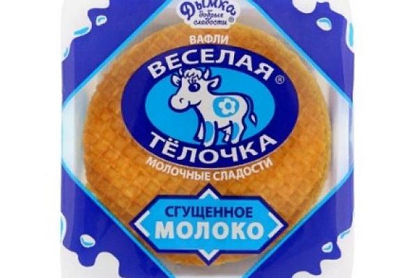  Вафли "Весёлая телочка" сгущеное молоко  в интернет-магазине продуктов с Преображенского рынка Apeti.ru