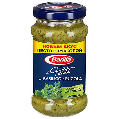  Соус Barilla песто с базиликом и рукколой 190 г в интернет-магазине свежих фермерских продуктов Apeti.ru
