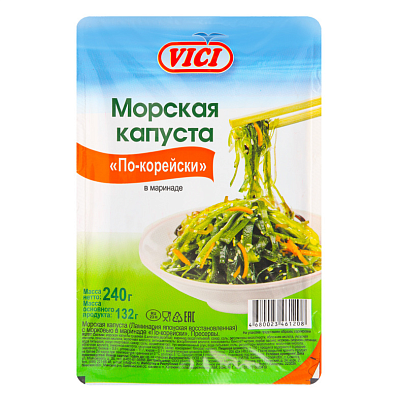  Морская капуста Vici в маринаде 240 г в интернет-магазине свежих фермерских продуктов Apeti.ru