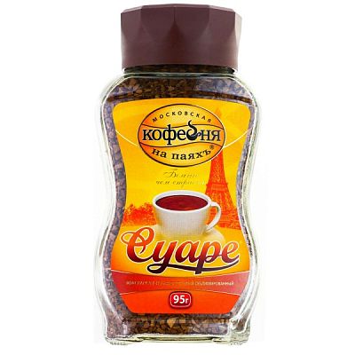 Кофе Московская кофейня на паяхъ Суаре растворимый в стекле 95 г