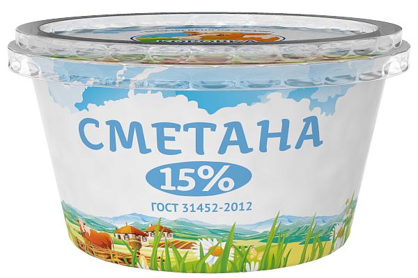  Сметана Коровка из Кореновки 15,0% 180 г в интернет-магазине продуктов с Преображенского рынка Apeti.ru