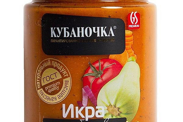  Икра из кабачков "Кубаночка" 460 г в интернет-магазине продуктов с Преображенского рынка Apeti.ru