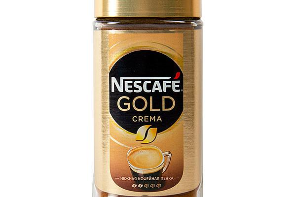  Кофе Nescafe Gold Crema растворимый 95 г в интернет-магазине продуктов с Преображенского рынка Apeti.ru