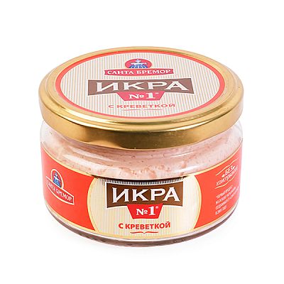 Икра мойвы с креветкой Санта Бремор 180 г