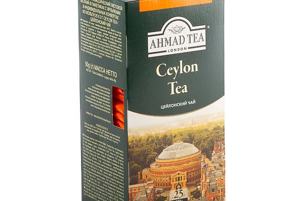  Чай черный Ahmad Tea Ceylon 25 пак в интернет-магазине продуктов с Преображенского рынка Apeti.ru