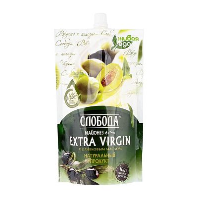 Майонез "Слобода" Extra Virgin c оливковым маслом 67% 400 мл