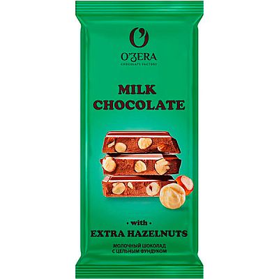 Шоколад O'Zera молочный с цельным фундуком 90 г