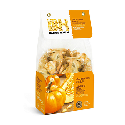 Хлебцы Baker House с семенами тыквы 250 г