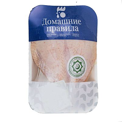Куриная грудка на кости с кожей замороженная (лоток) Каббалкптица