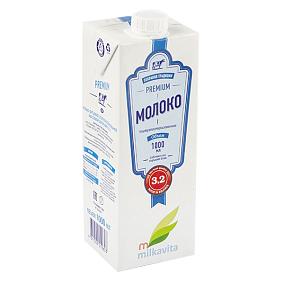  Молоко Milkavita Premium ультрапастеризованное 3,2% 1 л БЗМЖ в интернет-магазине свежих фермерских продуктов Apeti.ru