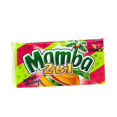 Жевательные конфеты Mamba арбуз и яблоко 26,5 г
