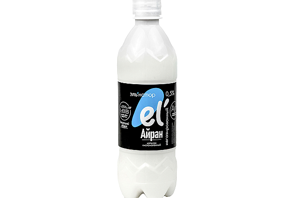  Айран  "eL`NATUR" негазированный 0,5%  БЗМЖ 0,5л в интернет-магазине продуктов с Преображенского рынка Apeti.ru