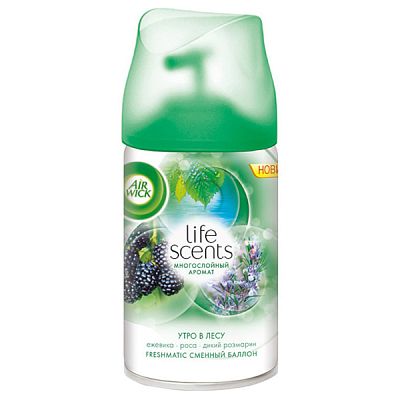 Сменный баллон для автоматического освежителя воздуха AirWick Life Scents утро в лесу 250 мл