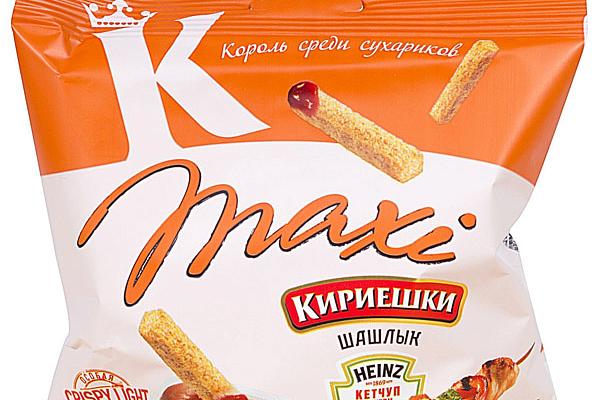  Сухарики Кириешки Maxi со вкусом шашлык и кетчуп 50 г в интернет-магазине продуктов с Преображенского рынка Apeti.ru