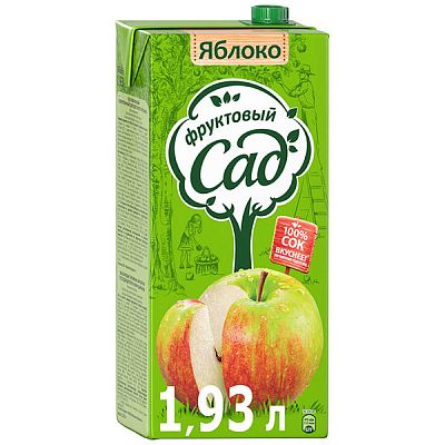 Нектар Фруктовый Сад яблочный 1,93 л
