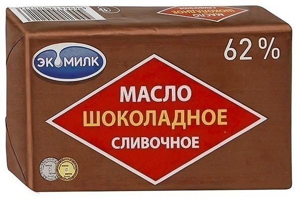  Масло шоколадное Экомилк 62% 180 г в интернет-магазине продуктов с Преображенского рынка Apeti.ru